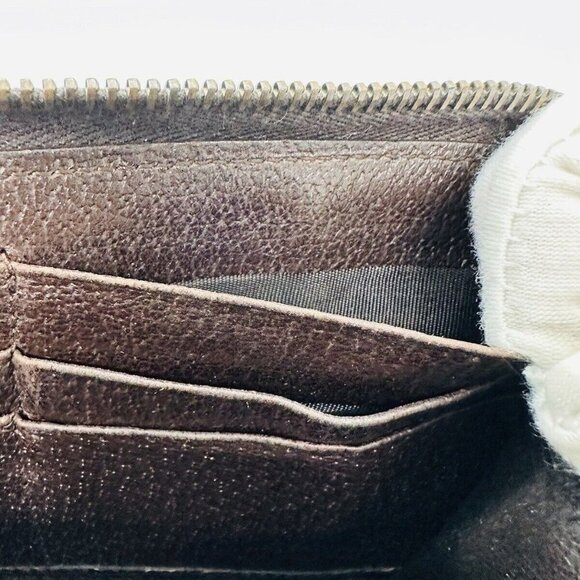 Gucci Large Double  G Monogrammed Zippy wallet Vintage Luxury Accessory - Picture 7 of 12